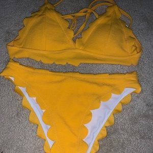 Yellow bikini